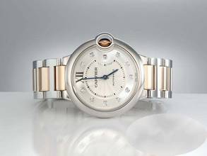 Thumbnail von Cartier Ballon Bleu 36mm stainless steel rose gold 750 diamonds We902031 steel gold