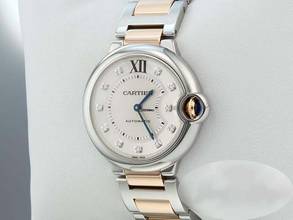 Thumbnail von Cartier Ballon Bleu 36mm stainless steel rose gold 750 diamonds We902031 steel gold