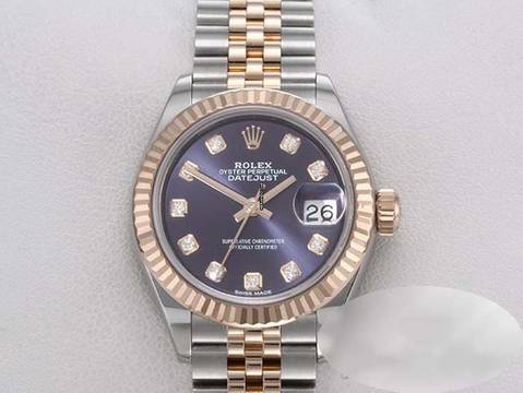  Rolex Lady-Datejust 28 279171 Edelstahl Rosegold 750 Diamanten Automatik Stainless Steel 18kt Rose Gold Jubilé-band Chronometer Oyster 