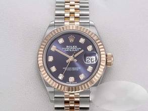 Rolex Lady-Datejust 28 279171 stainless steel rose gold 750 diamonds automatic gold