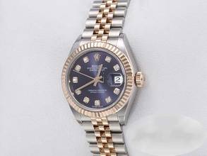 Thumbnail von Rolex Lady-Datejust 28 279171 Edelstahl Rosegold 750 Diamanten Automatik Stainless Steel 18kt Rose Gold Jubilé-band Chronometer Oyster