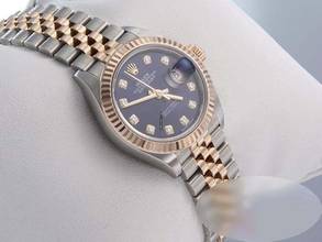 Thumbnail von Rolex Lady-Datejust 28 279171 Edelstahl Rosegold 750 Diamanten Automatik Stainless Steel 18kt Rose Gold Jubilé-band Chronometer Oyster