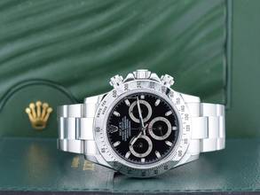 Thumbnail von Rolex Daytona Cosmograph Daytona 116520 Black Dial - Like New Full Set 2007