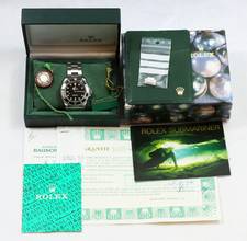 Thumbnail von Rolex Submariner (No Date) 14060 Tritium Dial 2-Liner Full Set 1994 LC100