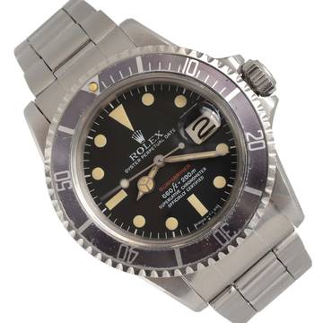 Rolex Submariner Date 1680 MK5 red written dial 1972 Full Set 