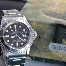 Thumbnail von Rolex Submariner Date 1680 MK5 red written dial 1972 Full Set