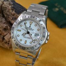 Thumbnail von Rolex Explorer II 16570 Grain of Mais dial 1991 Full Set TOP Condition