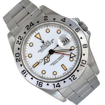  Rolex Explorer II 16570 Grain of Mais dial 1991 Full Set TOP Condition 