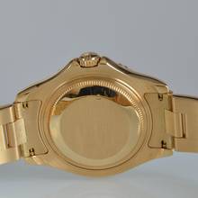Thumbnail von Rolex Yacht-Master 68628 medium by 35MM blue dial yellow gold 18KT Full Set TOP Condition