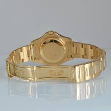 Thumbnail von Rolex Yacht-Master 68628 medium by 35MM blue dial yellow gold 18KT Full Set TOP Condition