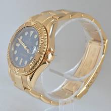 Thumbnail von Rolex Yacht-Master 68628 medium by 35MM blue dial yellow gold 18KT Full Set TOP Condition