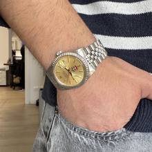 Thumbnail von Rolex Datejust 36 16030 by Quraysh Hawk UAE champagne dial 1983 Full Set