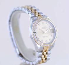 Thumbnail von Rolex Datejust 31 31mm Jubiléband Diamond Bezel Diamond Dial Champagner LC100 B+P