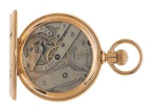 Thumbnail von Tiffany & Co. pocket watch hunter case pocket watch 18kt rose gold 1918 very good vintage hunter case pocket watch 18kt rose gold 103g small second at 6 o'clock