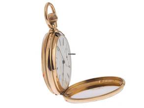 Thumbnail von Tiffany & Co. pocket watch hunter case pocket watch 18kt rose gold 1918 very good vintage hunter case pocket watch 18kt rose gold 103g small second at 6 o'clock