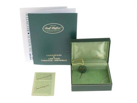  Rolex Art Deco 1942 original Box sehr gut Vintage Art Deco 9kt Gelbgold Krokoleder Klappdeckel 18g 