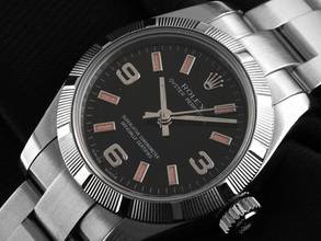 Thumbnail von Rolex Oyster Perpetual 26 Lady Ref.176210 2007 Box&Beschreibung sehr gut Vintage Oyster Perpetual Stahl