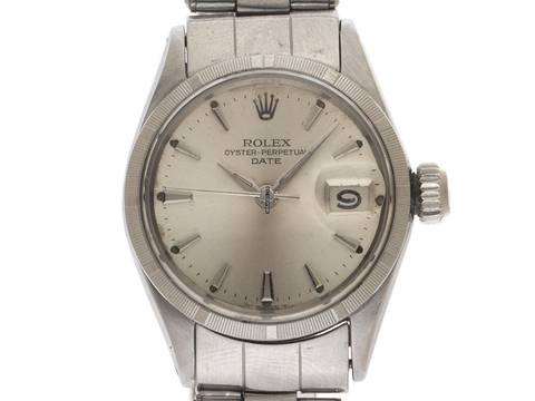  Rolex Oyster Perpetual Lady Date Ref.6519 1966 Full Set sehr gut Vintage Oyster Perpetual Date open 6/9 Stahl 