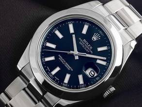 Thumbnail von Rolex Datejust II Ref.116300 2015 Box & Description very good Vintage Datejust II Steel