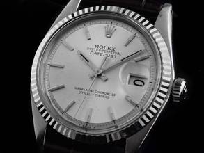 Thumbnail von Rolex Datejust 36 Ref.1601 1970 Box&Beschreibung Original unpoliert Datejust Stahl 18kt Weißgold open 6/9