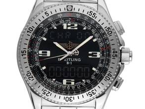 Breitling B-1 Chronograph Ref.A68362 2002 original box very good vintage B1 chronograph
