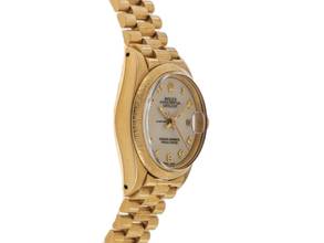 Thumbnail von Rolex Lady-Datejust Ref.69278 1982 Box&Beschreibung Original Unpoliert Vintage Datejust Lady Jubilee Dial Rindengravur 18kt Gelbgold