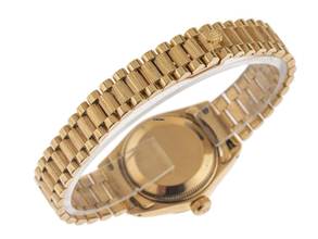 Thumbnail von Rolex Lady-Datejust Ref.69278 1982 Box&Beschreibung Original Unpoliert Vintage Datejust Lady Jubilee Dial Rindengravur 18kt Gelbgold