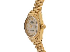Thumbnail von Rolex Lady-Datejust Ref.69278 1982 Box&Beschreibung Original Unpoliert Vintage Datejust Lady Jubilee Dial Rindengravur 18kt Gelbgold