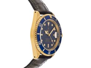 Thumbnail von Rolex Submariner Date Ref.16618 1987 Full Set original unpoliert Vintage Submariner 18kt Gelbgold 96g