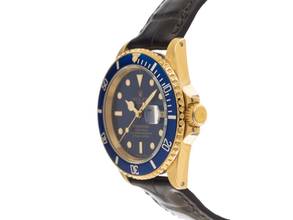 Thumbnail von Rolex Submariner Date Ref.16618 1987 Full Set original unpoliert Vintage Submariner 18kt Gelbgold 96g