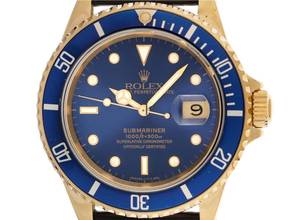 Rolex Submariner Date Ref.16618 1987 Full Set original unpolished Vintage Submariner 18kt yellow gold 96g