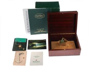 Thumbnail von Rolex Submariner Date Ref.16618 1987 Full Set original unpoliert Vintage Submariner 18kt Gelbgold 96g