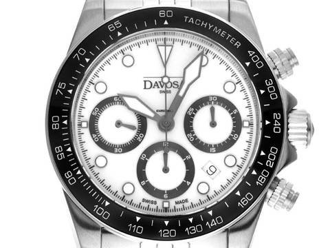 Davosa Ternos Professional Chronograph Ref.161.543.02 Full Set New Ternos Professional Chronograph Panda