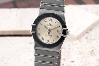 Omega Constellation Quartz Steel Quartz Men's Watch Ref. 398.0864 Box & Papers 1985