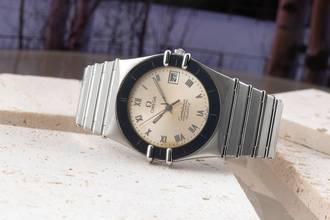 Thumbnail von Omega Constellation Quartz Stahl Quarz Herrenuhr Ref. 398.0864 Box & Papiere 1985