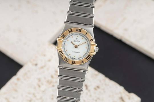  Omega Constellation Ladies Lady Stahl / Gold Damenuhr Ref. 795.1080.1 Klassiker 