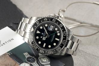 Thumbnail von Rolex GMT-Master II Oyster Edelstahl Automatik Herrenuhr Ref. 116710 B&P 2008