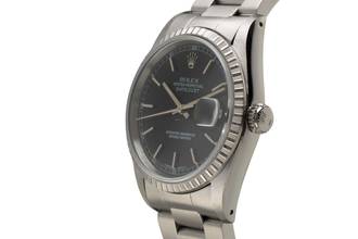 Thumbnail von Rolex Datejust 36 Oyster Black Dial Stahl Automatik Herren Ref. 16220 Klassiker