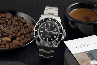 Thumbnail von Rolex Sea-Dweller Single Red Edelstahl Herrenuhr Oyster Ref. 126600 B&P 2018