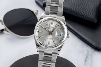 Rolex Datejust 36 Silver Dial Oyster Stainless Steel Automatic Ref. 126200