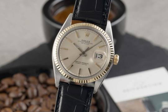  Rolex Datejust 36 Stahl / Weissgold Automatik Herrenuhr Ref. 1601 Vintage 