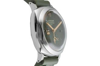 Thumbnail von Panerai Radiomir 1940 45 GMT Steel Automatic Men's Watch Ref PAM00999 Papers 2019
