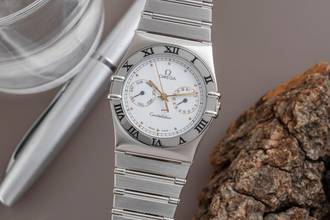 Omega Constellation Day-Date Steel Quartz Men's Watch 396.1070.1 396.1080.1