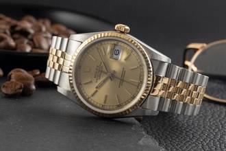 Thumbnail von Rolex Datejust 36 Stahl / Gold Automatik Gold Dial Ref. 16233 Box