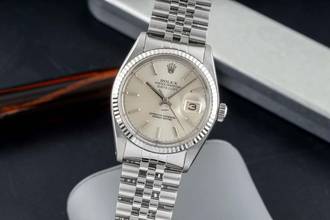 Thumbnail von Rolex Datejust 36 Stahl / Weissgold Silver Dial Automatik Herrenuhr Ref. 16014