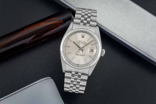  Rolex Datejust 36 Stahl / Weissgold Silver Dial Automatik Herrenuhr Ref. 16014 