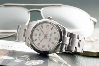 Thumbnail von Rolex Oyster Perpetual 31 White Dial Automatik Edelstahl Damenuhr Ref 177200 B&P