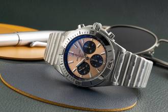 Thumbnail von Breitling Chronomat 42 B01 42 stainless steel automatic Ref. AB0134101K1A1