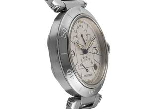 Thumbnail von Cartier Pasha GMT Power Reserve Automatic Steel Men's Watch Ref. W31037H3 2388
