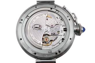 Thumbnail von Cartier Pasha GMT Power Reserve Automatic Steel Men's Watch Ref. W31037H3 2388
